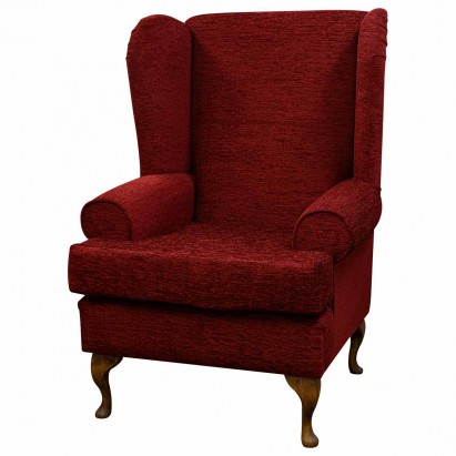 Large Verona Wingback Chair in a Carnaby Flame Wine...