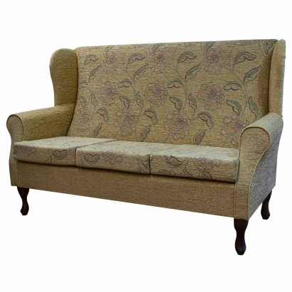 3 Seater Wingback Sofa in a Maida Vale Floral and...