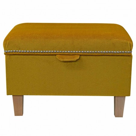 gold storage ottoman