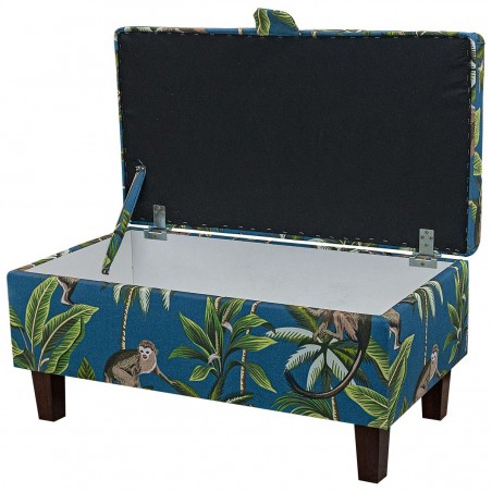 teal storage ottoman