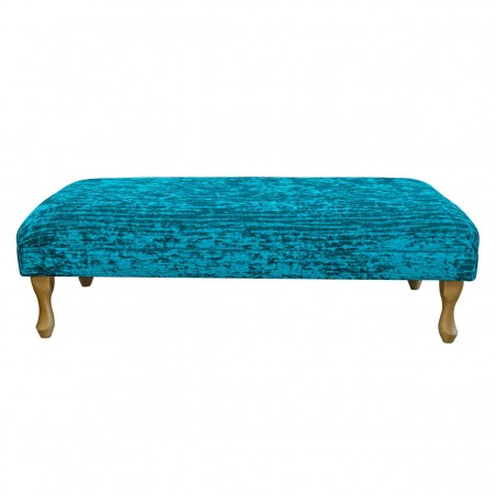 Large Footstool in a Jazz Teal Fabric