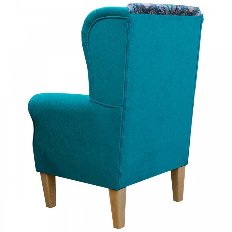 Teal Fireside Chair