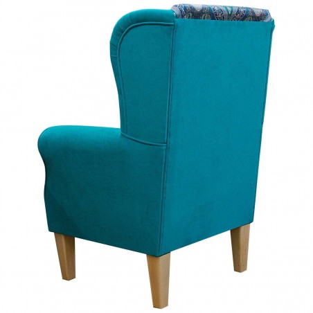 Teal Fireside Chair