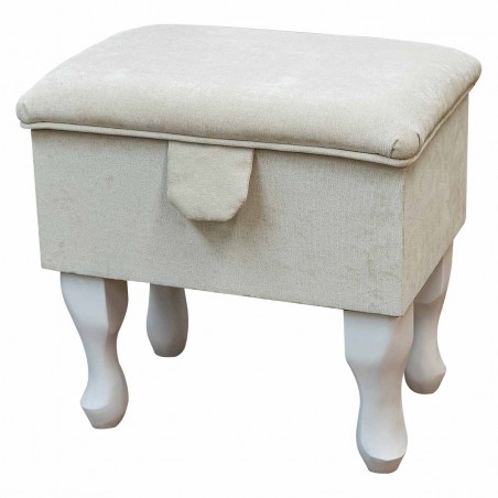 cream dressing table stool chair