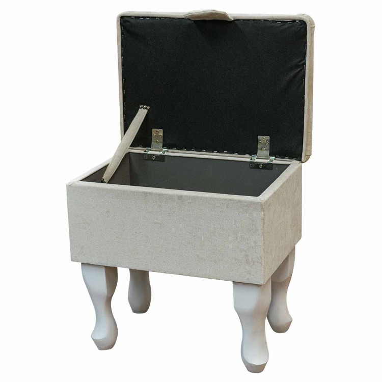 cream dressing table stool