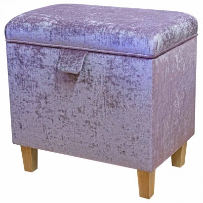 Tall Storage Footstool, Ottoman, Pouffe in a...