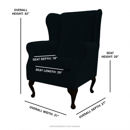 Create Your Own - Buttoned Medium Wingback Fireside Chair