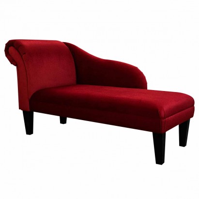 52" Medium Chaise Longue in a Malta Red Deluxe...