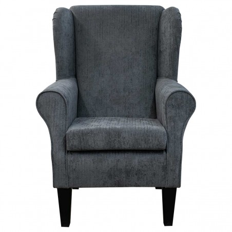 Standard Wingback Fireside Westoe Chair in a Topaz Slate Fabric