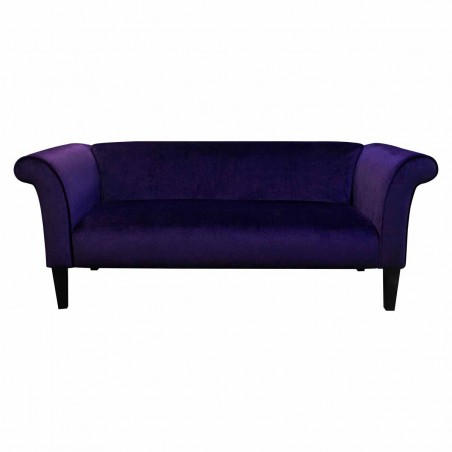 Compact 3 Seater Sofa in a Malta Amethyst Deluxe Velvet Fabric