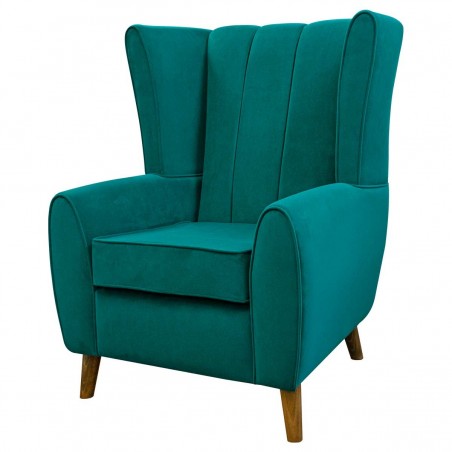 teal velvet arm chair