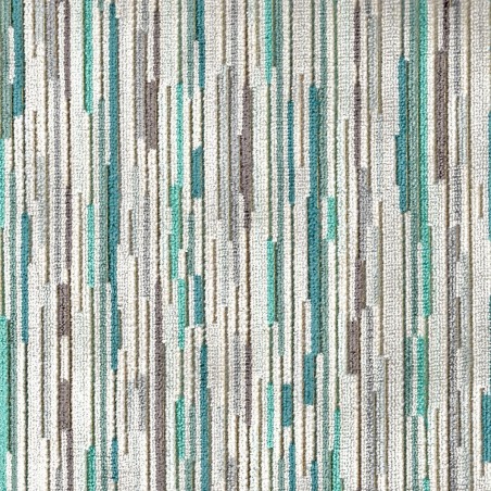 Extravaganza Stripe Burst Teal Fabric