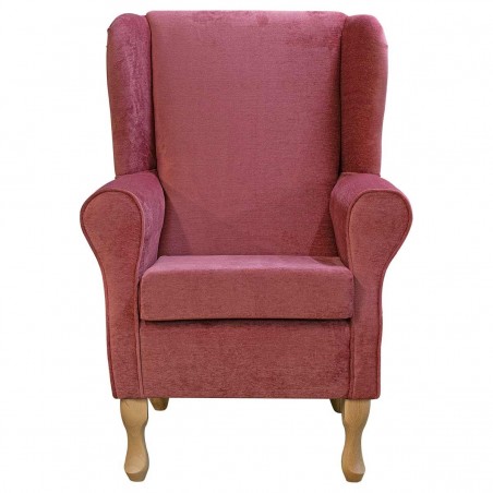 rose pink velvet accent chair