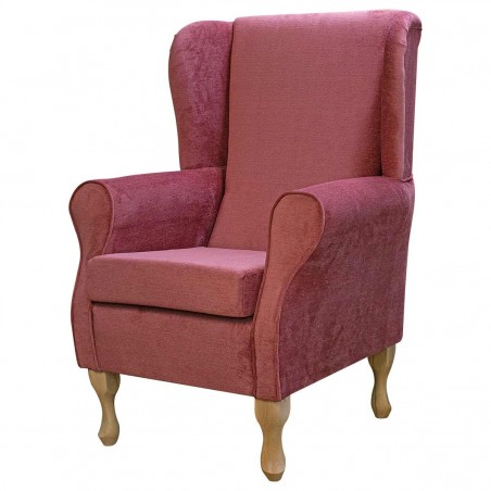 pale pink velvet accent chair