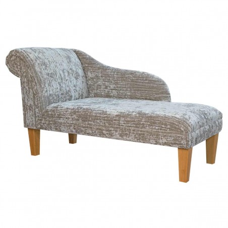 52" Medium Chaise Longue in a Jazz Ice Fabric