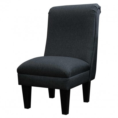 Bedroom Chair in a Sawana Charcoal Grey Fabric