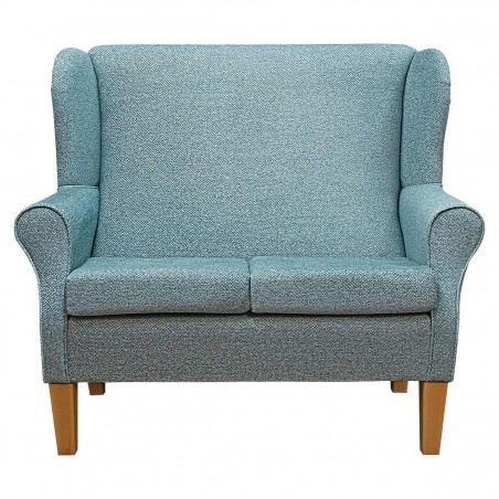 LUXE 2 Seater Westoe Sofa in an AquaClean Wicklow Mint Fabric