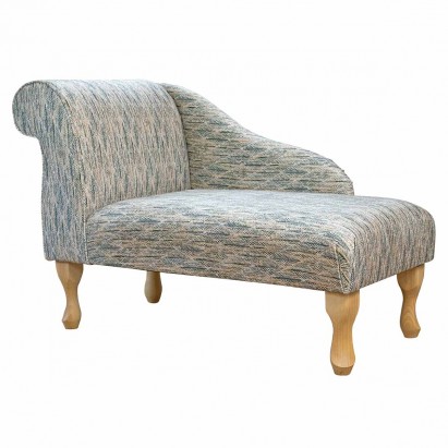 LUXE 41" Mini Chaise Longue in Accento Leaf Beige...