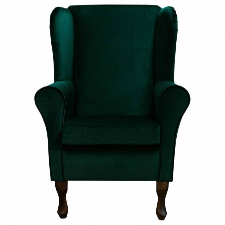 Standard Wingback Fireside Westoe Chair in a Malta Jasper Deluxe Velvet Fabric