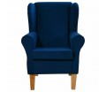 Standard Wingback Fireside Westoe Chair in a Notting Hill Navy Velvet Fabric