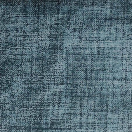 Maya Blue Velvet Faux Weave Fabric