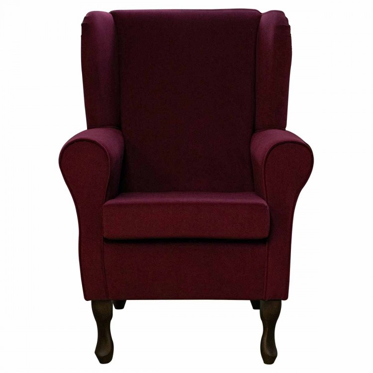 burgundy velvet chair