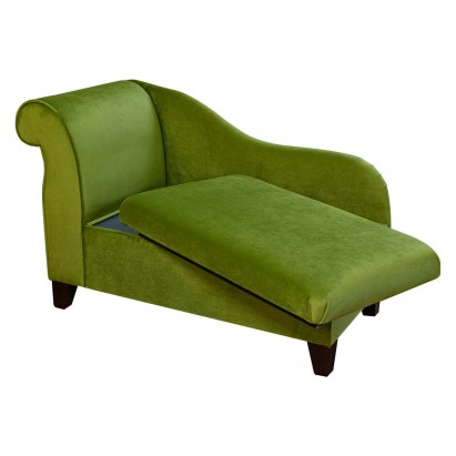 45" Storage Chaise Longue in a Monaco Olive...
