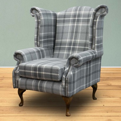 LUXE Chesterfield Wingback Armchair in a Balmoral...