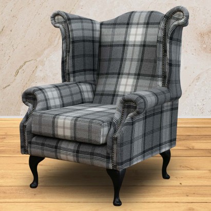 LUXE Chesterfield Wingback Armchair in a Sophie...