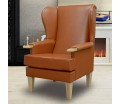 Kensington Orthopaedic Armchair in a Saddle Faux Leather Vinyl  - Hospitality & Care Edition