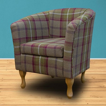 tartan tub chair