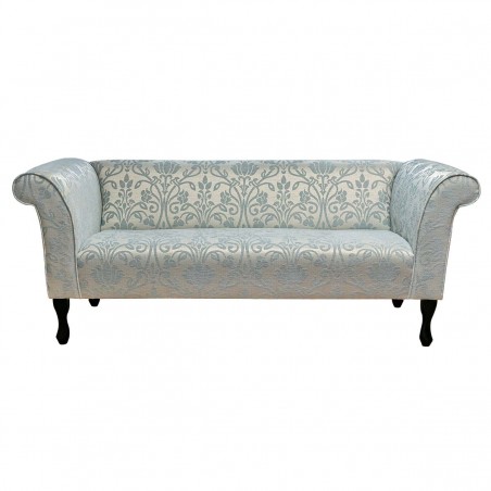 Compact 3 Seater Sofa in a Woburn Medallion Blue Fabric