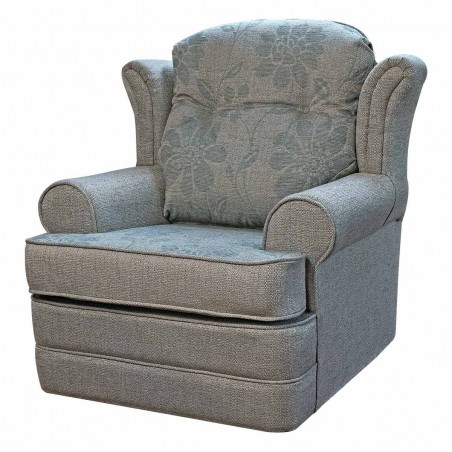 Verona Chair in a Paris Stone Floral Plain Fabric