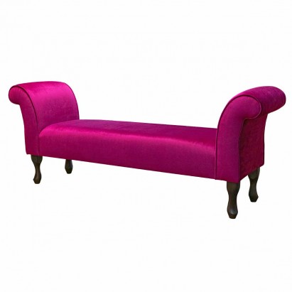 64" Large Settle in a Monaco Boysenberry Supersoft...