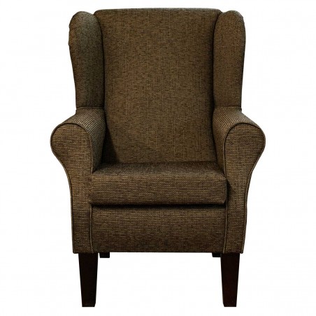 Standard Wingback Fireside Westoe Chair in a Hendon Cocoa Weave Fabric