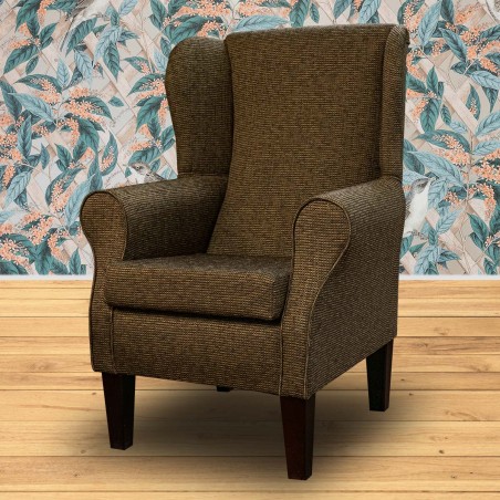 Standard Wingback Fireside Westoe Chair in a Hendon Cocoa Weave Fabric