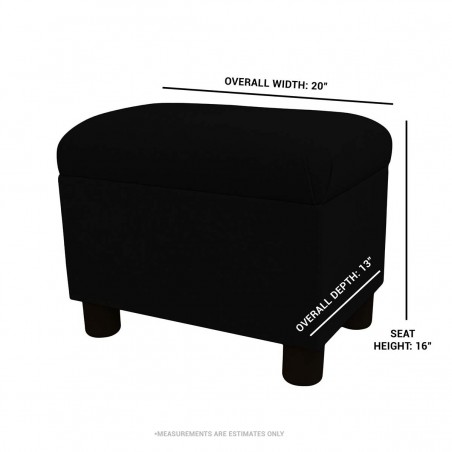 navy pouffe dimensions