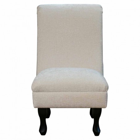 Bedroom Chair in a Carlton Ivory Chenille Fabric