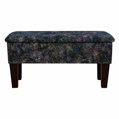 black velvet dressing table stool with storage