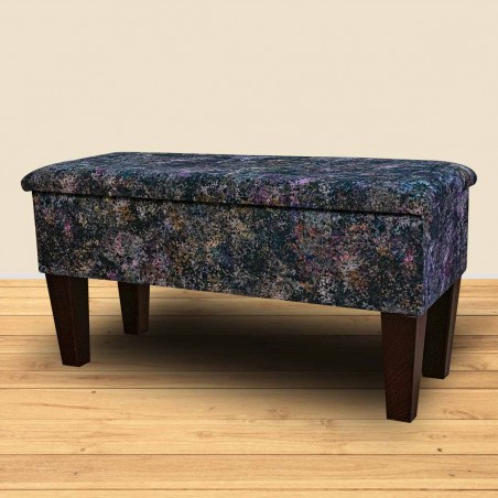 black dressing table stool