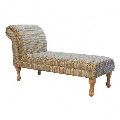 52" Classic Armless Chaise Longue in Maida Vale Gold...