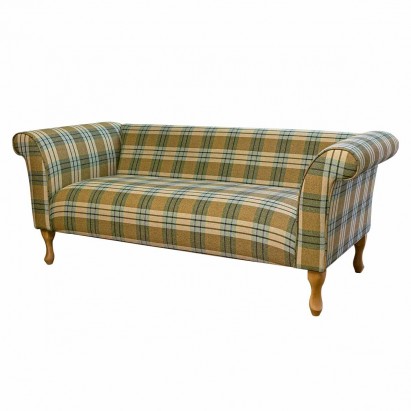 Compact 3 Seater Sofa in Kintyre Pampas Tartan Fabric