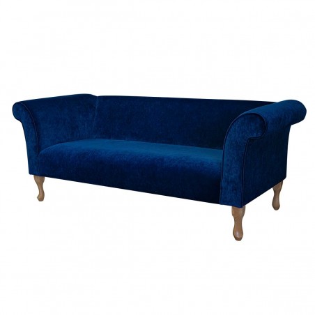 Compact 3 Seater Sofa in Dolce Orbit Strie Velvet Fabric