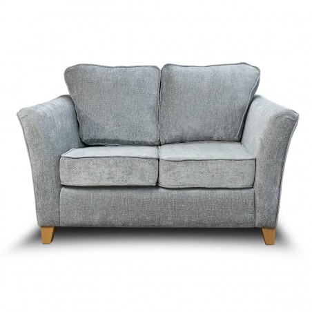 Diana Two Seater Sofa in Cadiz Ice Soft Textured Weave Fabric