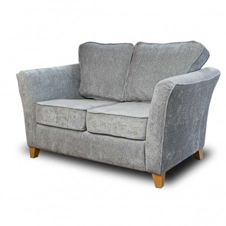 Diana Two Seater Sofa in Cadiz Ice Soft Textured Weave Fabric