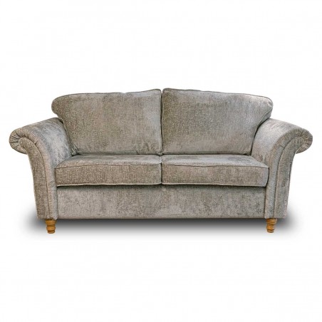 Milan Three Seater Sofa in Alexandra Truffle Mazey Fabric