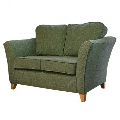Diana Two Seater Sofa in Matuu Green Weave Fabric