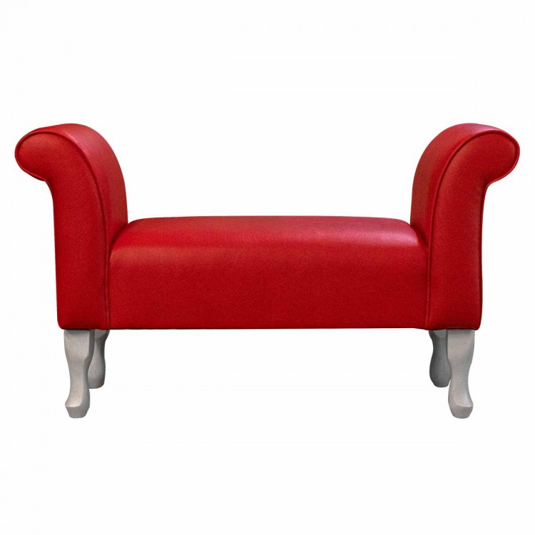 red vinyl window seat