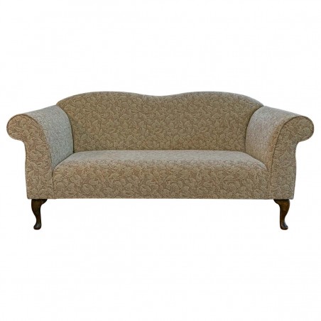 Large Chaise Sofa in Bergamo Floral Beige Fabric