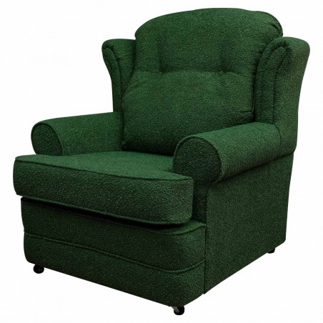 Verona Chair in Gerona Forest Heavy Boucle Fabric